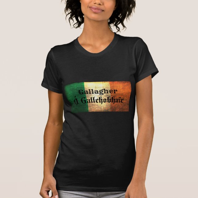 Gallagher Irish Flag T-Shirt (Front)