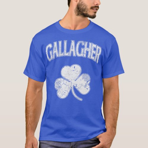 Gallagher Irish Shamrock St Patricks Day T_Shirt