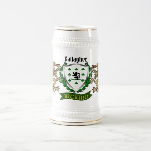 GallagherOGallagher Irish Shield Beer Stein