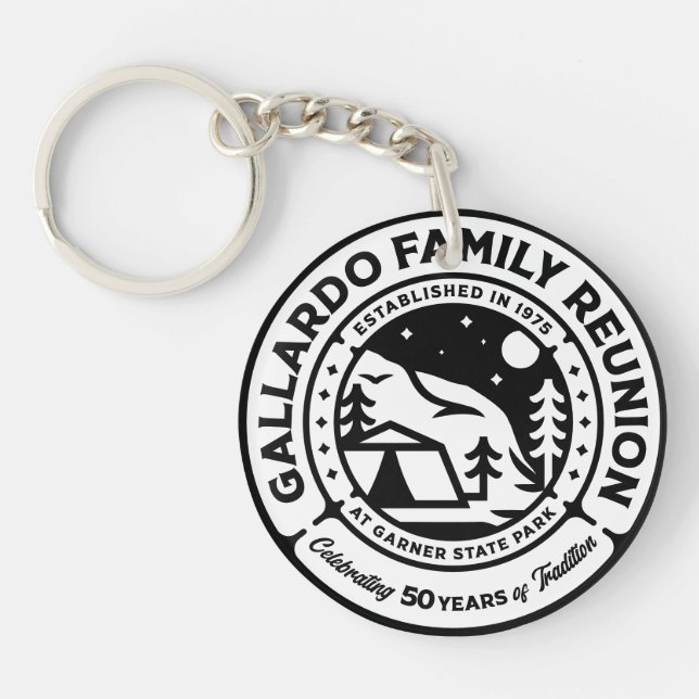 Gallardo 50th Anniversary Family Reunion KeyChain (Front)
