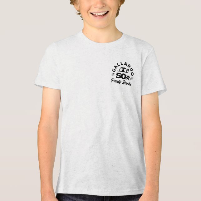 Gallardo 50th Kids - Unisex T-Shirt Tri-Blend Shirt (Front)