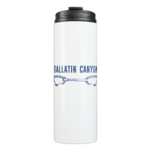 Gallatin Canyon Montana Rock Climbing Quickdraw Thermal Tumbler