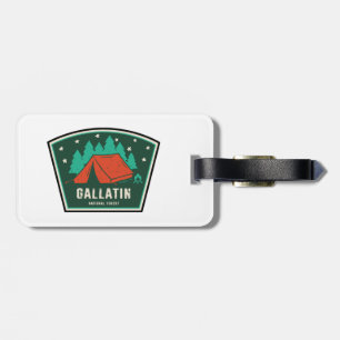 Gallatin National Forest Camping Luggage Tag