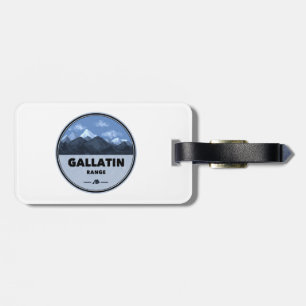 Gallatin Range Montana Wyoming Camping Luggage Tag