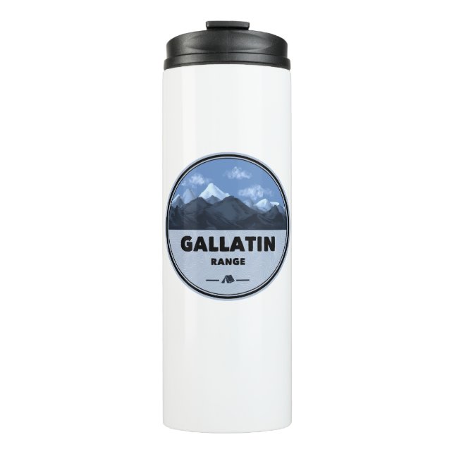 Gallatin Range Montana Wyoming Camping Thermal Tumbler (Front)