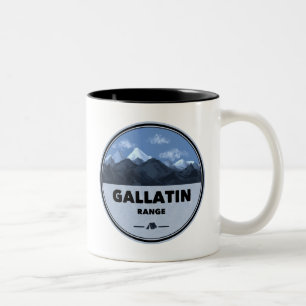 Gallatin Range Montana Wyoming Camping Two-Tone Coffee Mug