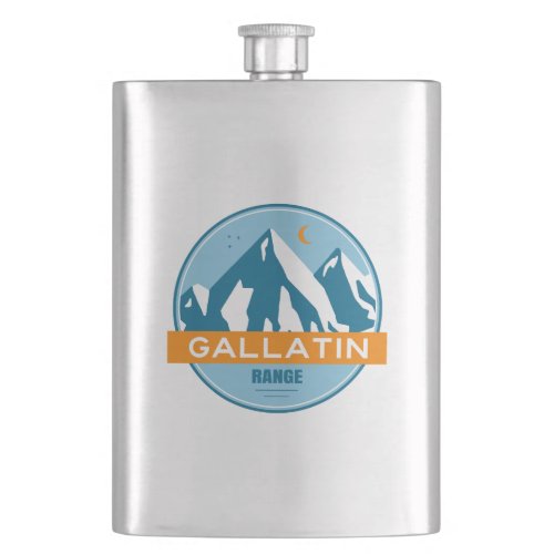 Gallatin Range Montana Wyoming Flask