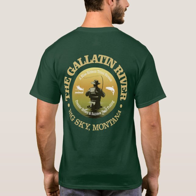 Gallatin River (FF) T-Shirt (Back)