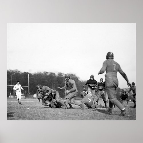 Gallaudet Football 1923 Poster