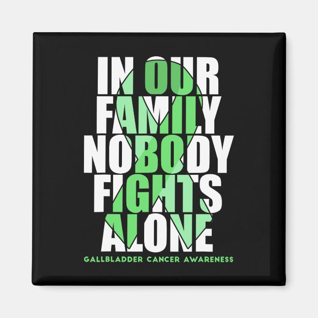 Gallbladder And Bile Duct Cancer Awareness Support Magnet (Front)