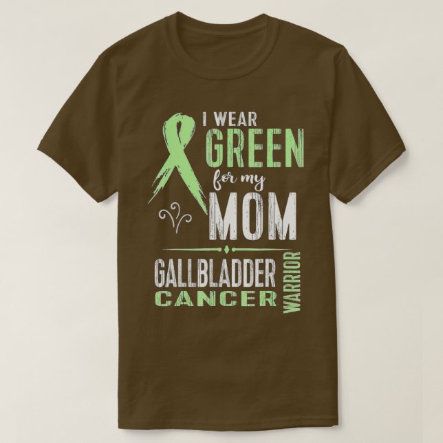 Gallbladder Cancer Awareness  My Mom Ribbon  T-Shirt (Design Front)