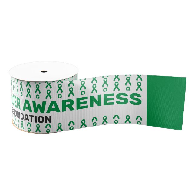 Gallbladder Cancer Awareness Pattern Ribbon (Spool)
