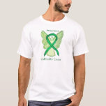 Gallbladder Cancer Awareness Ribbon Angel Shirt at Zazzle
