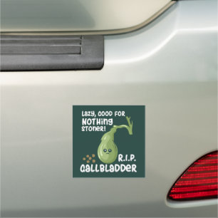 Gallbladder Out Modern Post Surgery Gag Car Magnet