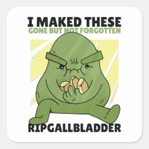 Gallbladder stones square sticker