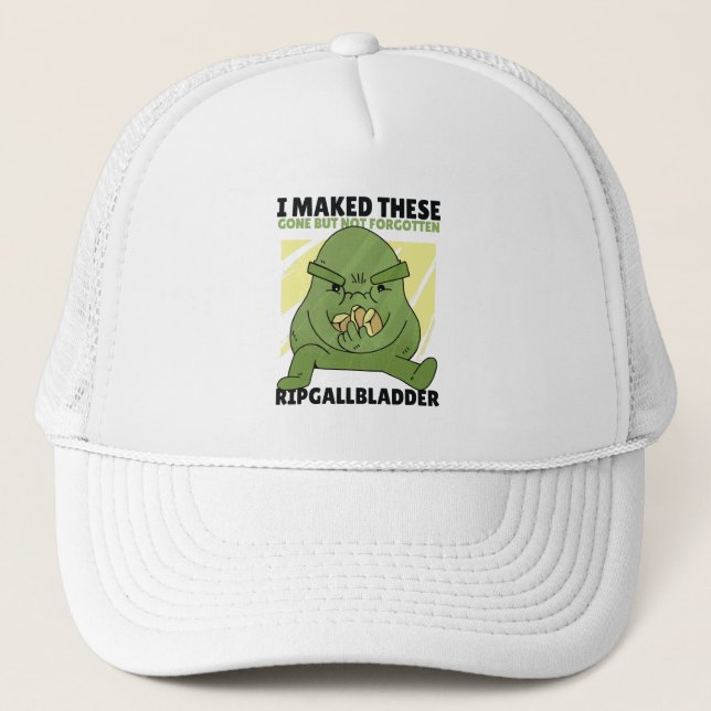 Gallbladder stones trucker hat (Front)