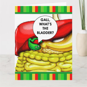Gallbladder surgery get well card