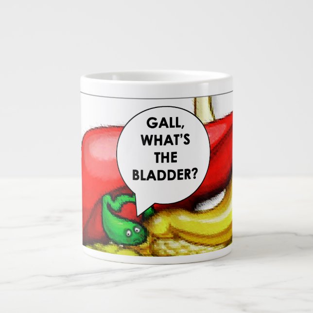 gallbladder surgery get well gift giant coffee mug (Front)