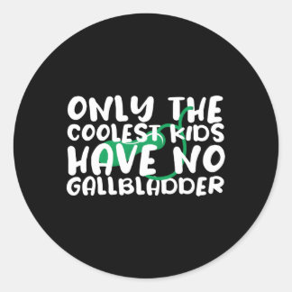 Gallbladder Surgery Removal Recovery Classic Round Sticker