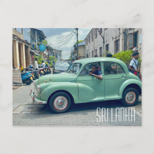 Galle Sri Lanka Old car Postcard