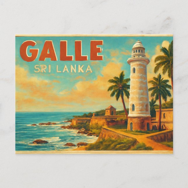 Galle Sri Lanka Postcard (Front)