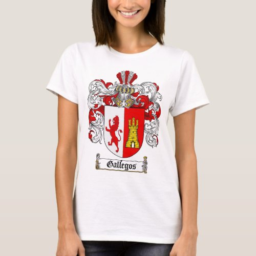 GALLEGOS FAMILY CREST _  GALLEGOS COAT OF ARMS T_Shirt