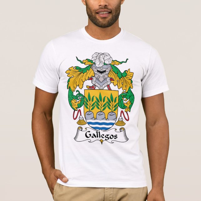 Gallegos Family Crest T-Shirt (Front)