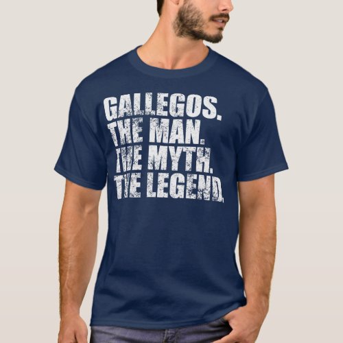 GallegosGallegos Family name Gallegos last Name Ga T_Shirt