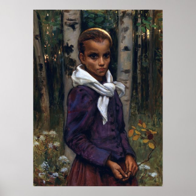 Gallen-Kallela - A Study Of A Girl Poster (Front)