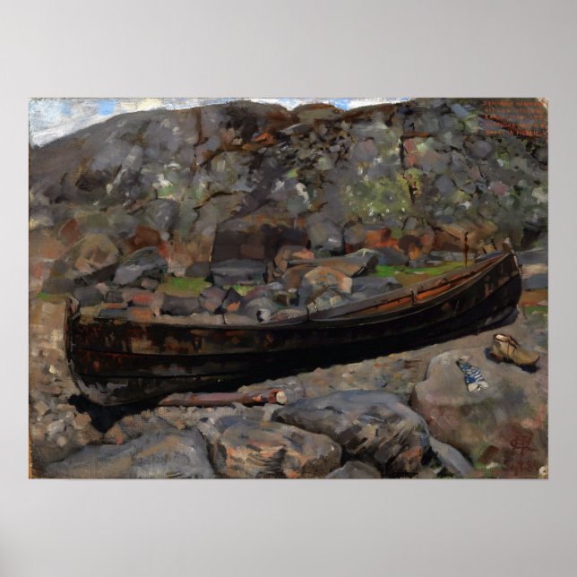 Gallen-Kallela - Boat On A Rocky Shore Poster (Front)