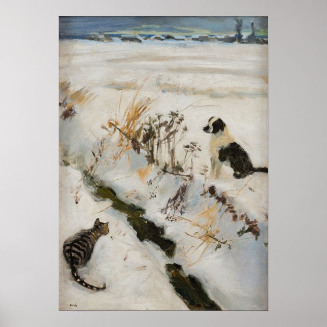 Gallen-Kallela - Cat And Dog Poster (Front)