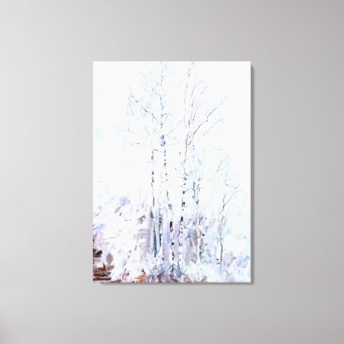 Gallen_Kallela _ Frosty Birch Trees fine art  Canvas Print