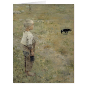 Gallen-Kallela Gosse och kråka CC0471 Big