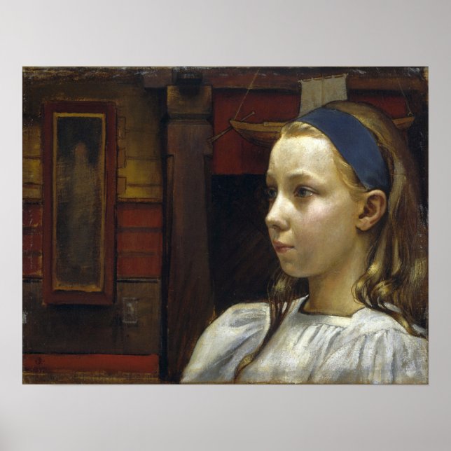 Gallen-Kallela - Head Of A Girl Little Anna Poster (Front)