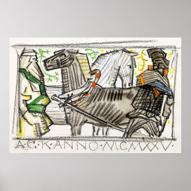 Gallen-Kallela - Poetry, Draft, Great-Kalevala Poster (Front)