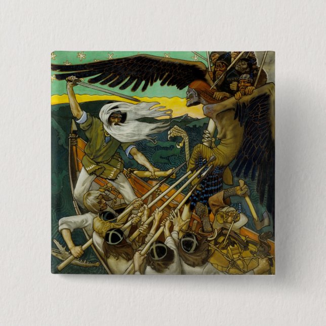 Gallen-Kallela’s “Defense” button (Front)