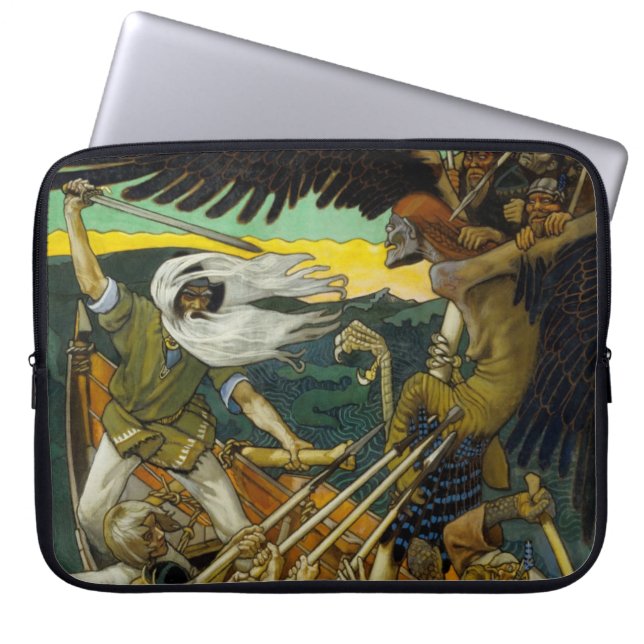 Gallen-Kallela’s “Defense” laptop sleeve (Front)