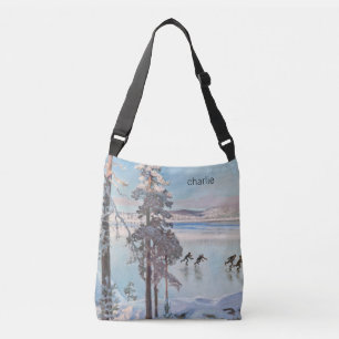 Gallen-Kallela’s Skaters art custom monogram bags