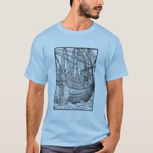 Galleon Sailing Ship tee shirt
