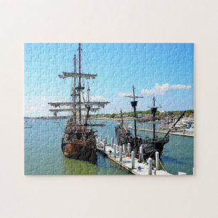 Galleon Ship Background Jigsaw Puzzle