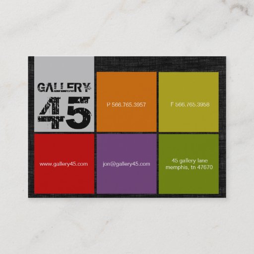 Customizable Gallery 45 Chubby Business Cards