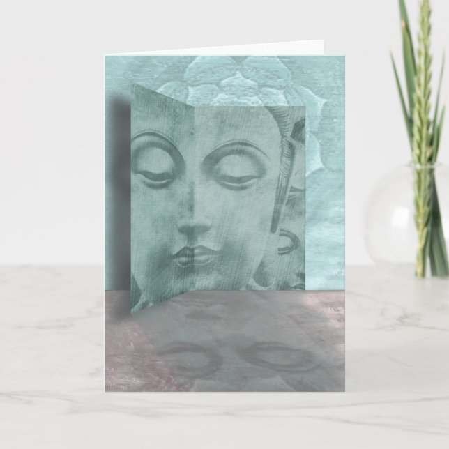 Gallery Buddha Greeting Card (Front)