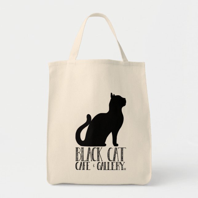 Gallery Cat | Cat Tote Bag, Organic Cotton Bag, To (Front)