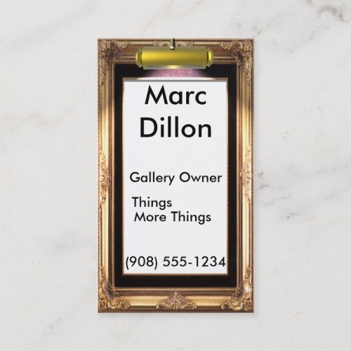 Gallery Frame Artists Business Card