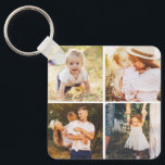Gallery Grid Personalized Photo Keychain<br><div class="desc">Keep your keys safe and spectacular with a personalized keychain. Designed by Berry Berry Sweet,  Modern Stationery and Personalized Gifts. Visit our website at www.berryberrysweet.com to see our full product lines.</div>