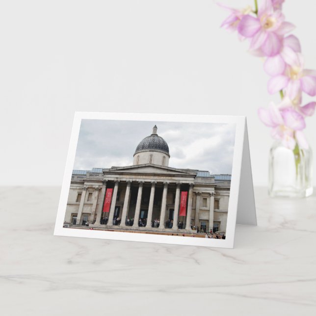 Gallery in Trafalgar Square, London Card (Orchid)