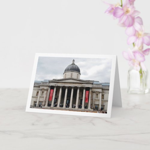 Gallery in Trafalgar Square London Card