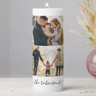 Gallery of 2 Personalized Photo Pillar Candle