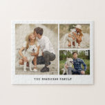 Gallery of 3 Personalized Photo Jigsaw Puzzle<br><div class="desc">Gallery of 3 Personalized Photo design. Use your favorite photos to make a beautiful keepsake for yourself or a special gift for a friend or family member.</div>