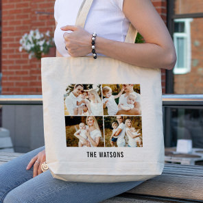 Gallery of 4 Photo Personalized  Tote Bag